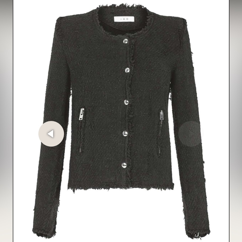 IRO Agnette Tweed Black Blazer